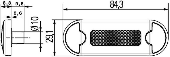 Immagine prodotto Hella 24 Luce di ingresso LED a 2 poli con guarnizione con cavo per JOHN