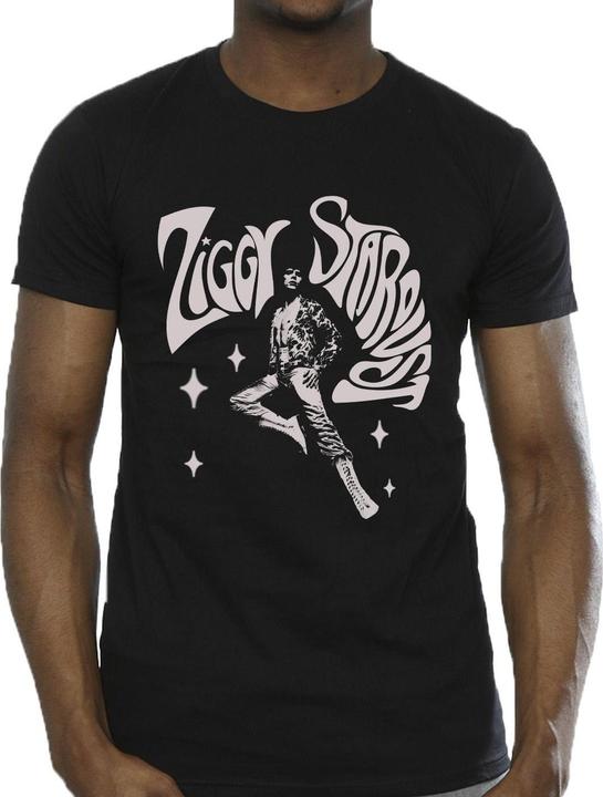 Actual product image David Bowie Mens Ziggy Pose T-Shirt (5XL)
