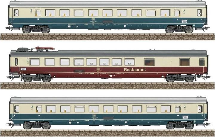 Trix H0 23142 H0 Set of 3 passenger coaches Fern Express FD 1980 Königssee of the DB Set 1 (Track IV)