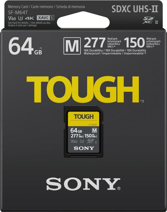 Image du produit Sony SF-M Tough (64 Go, SDXC, U3, UHS-II)