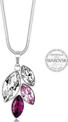 Actual product image Levien Navette purple crystals necklace (L)