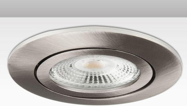 Produktbild Isoled Einbaurahmen rund, Lochausschnitt 68mm, Alu Nickel-Satin, für GU10/MR16 Spots