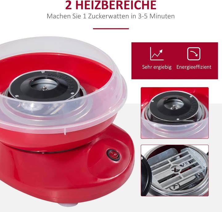 Actual product image Homcom Zuckerwattemaschine für Kinder und Erwachsene