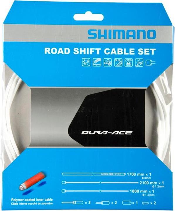 Actual product image Shimano Dura-Ace cable set polymer coated