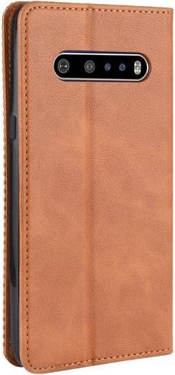 Actual product image MU Classic Retro Leather Bookcover Series (LG V60 ThinQ 5G)