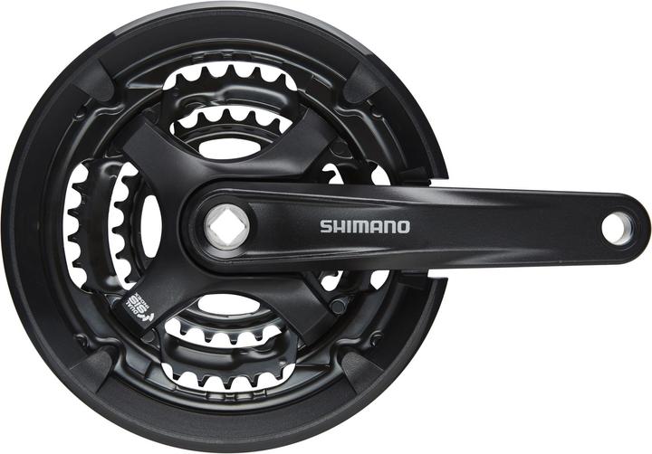 Produktbild Shimano Tourney FC-TY701 Kurbelgarnitur Vierkant 6/7/8-fach 48-38-28 Z (170 mm)