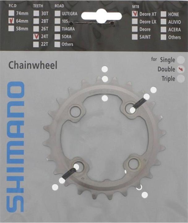 Produktbild Shimano Deore XT FC-M785 Kettenblatt AM 64 mm 24Z (24)