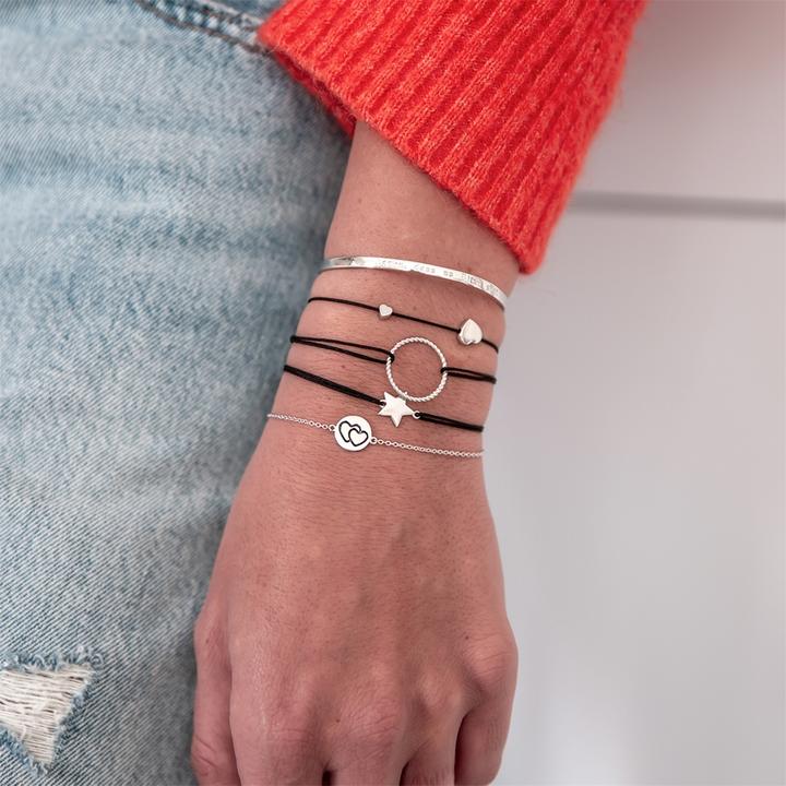 Produktbild Glanzstücke München Damen Herz Sterling Silber silber 15,0 - 22,0 cm, flexibel einstellbar - 9538 (22 cm, Sterling Silber)