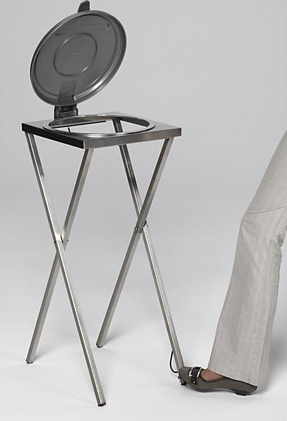 Produktbild kaiserkraft Hygiene-Abfallsackhalter aus Edelstahl (120 l)