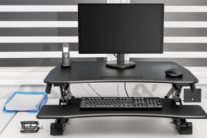 Produktbild Fromm & Starck Schreibtischaufsatz Steh Sitz Arbeitsplatz Home Office höhenverstellbar Tisch
