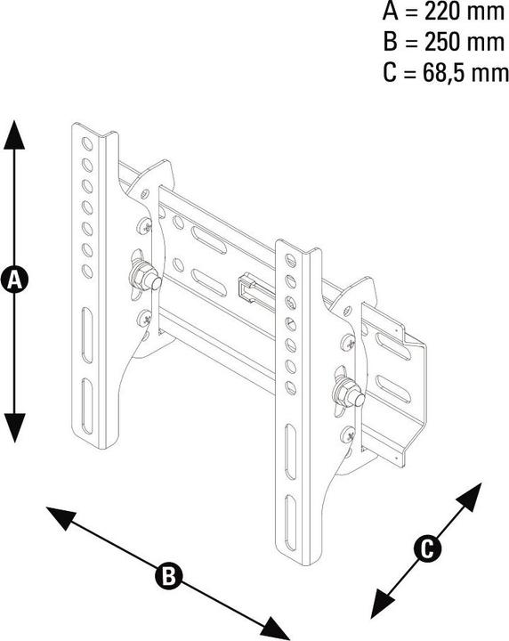 Immagine prodotto Hama WAB646 (Muro, 48", 30 kg)