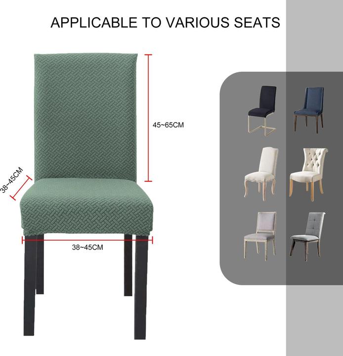 Actual product image Intirilife 2x Elastischer Stuhlhusse Stuhlüberzug Gemustert