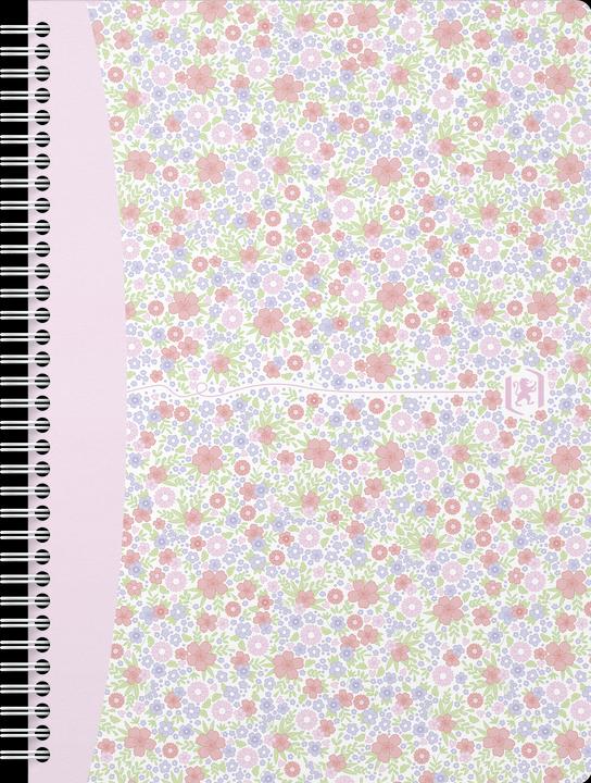 Produktbild Oxford FORME FLORAL - Spiralbuch (B5, Kariert, Harter Einband)