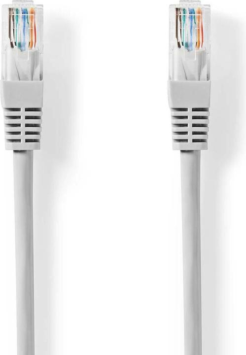 Productafbeelding Nedis CAT5e netwerkkabel - U/UTP - RJ45 man - RJ45 man - 20,0 m - Rond - PVC - Grijs - Label (U/UTP, CAT5e, 20 m)