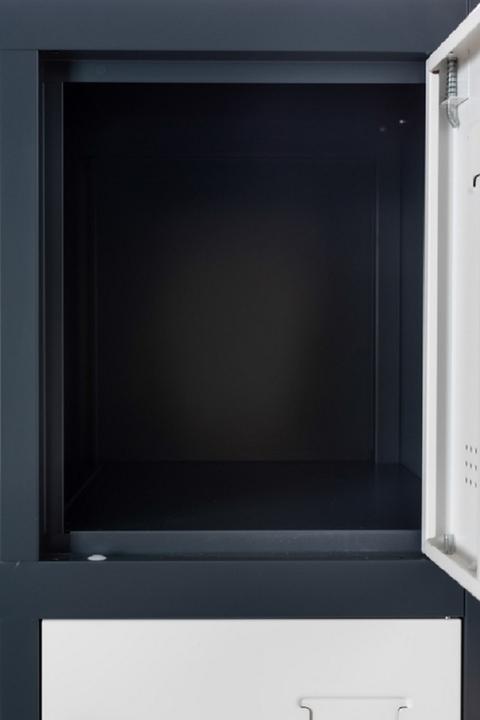 Actual product image Jet-Line Metal locker Locker 15 compartments BUDAPEST locker dark grey-white