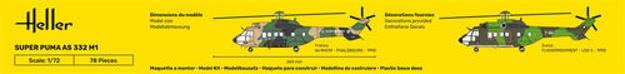 Actual product image Heller STARTER KIT Super Puma AS 332 M0