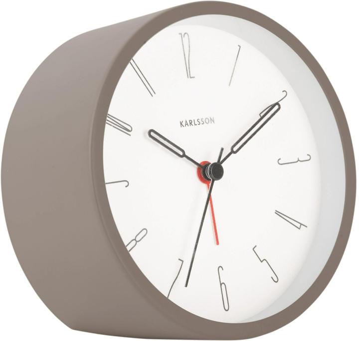 Karlsson Klassischer Wecker Belle Numbers 11 cm, Grau, Funktionen
