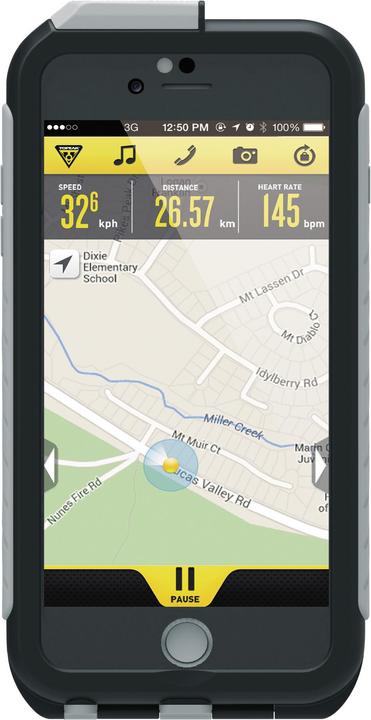 Produktbild Topeak Weatherproof RideCase iPhone 6 Plus o. Halter black/gray (Apple iPhone 6 Plus)