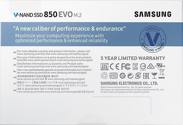 Produktbild Samsung 850 Evo (250 GB, M.2)