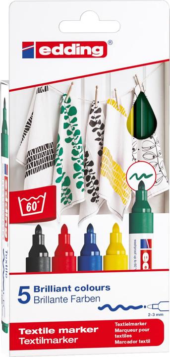 Actual product image Edding Textile Marker 4500 (Sorted, 2 mm, 5 x)