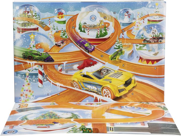 Actual product image Hot Wheels Advent calendar 2024