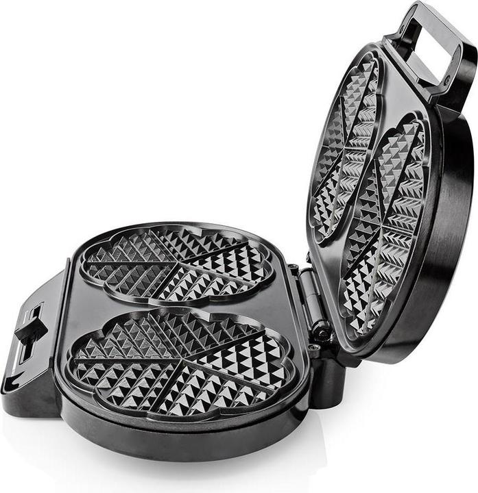 Immagine prodotto Nedis Ferro per waffle 2 x 5 Cialde a forma di cuore 12 cm 1200 W plastica/metallo (Spina UE)