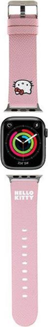 Immagine prodotto Hello Kitty Pasek HKAWMPGKHP Apple Watch 38/40/41mm różowy/cinturino rosa Kitty Head (40 mm, 41 mm, 38 mm, Acciaio inossidabile, Ecopelle)