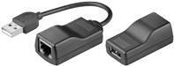 Image du produit Goobay USB Extension Ethernet 40,0m- Câble Convertisseur USB > RJ45 Extender de ligne (CAT5) (0.20 m, USB 1.1)