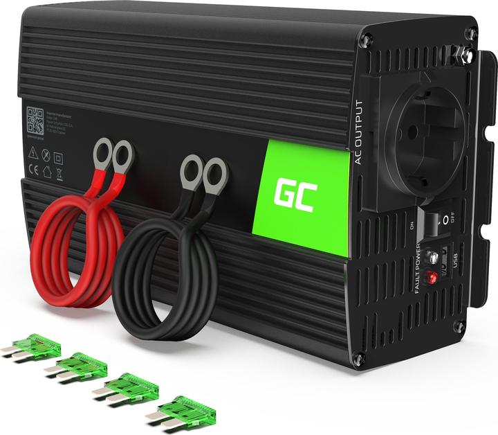 Image du produit GreenCell Voltage Car Inverter 24V to 230V 1000W Full Sine Wave
