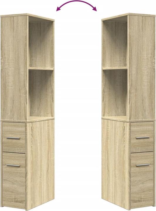 Immagine prodotto VidaXL Mobile bagno stretto con rotelle (22 x 41 x 135 cm)