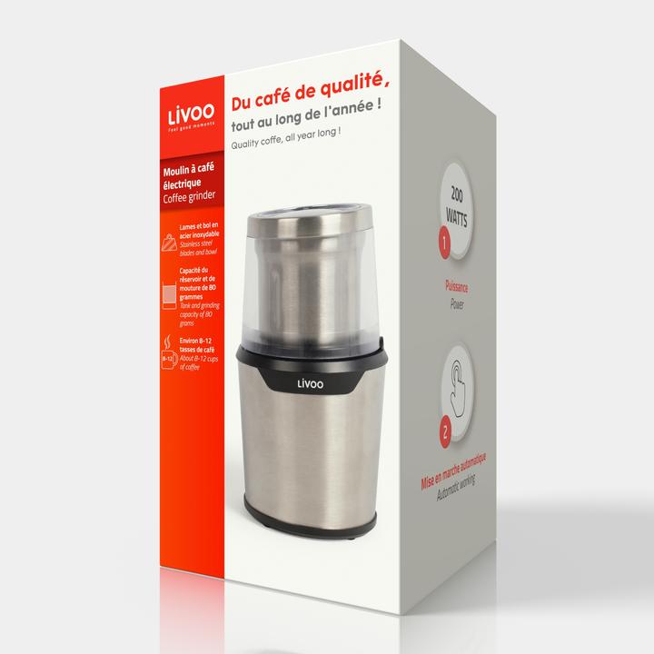 Actual product image Livoo Coffee grinder (EU plug)