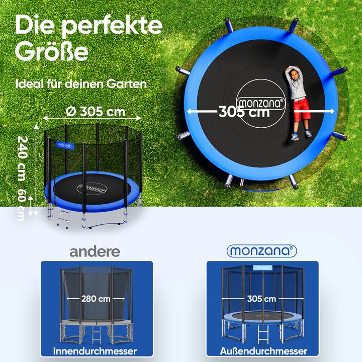 Produktbild Monzana Trampolin (305 cm)