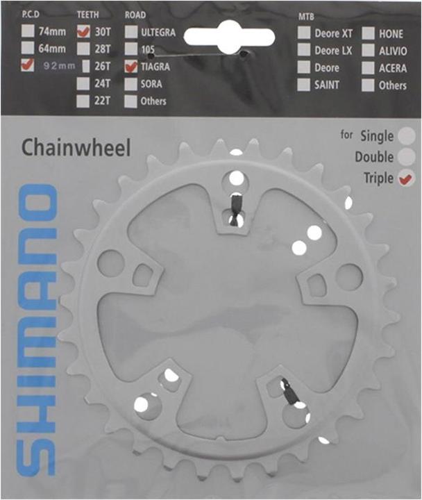 Actual product image Shimano Tiagra FC-4603 chainring silver (39)