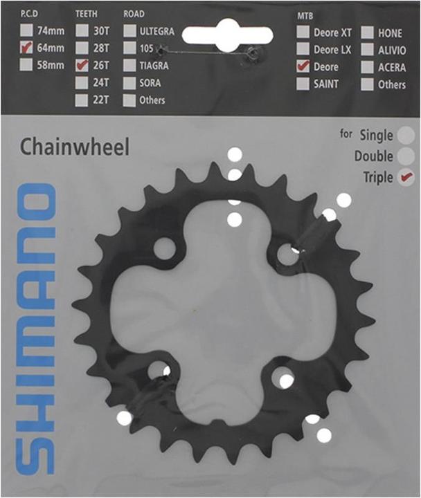Actual product image Shimano Deore FC-M590 chainring (32)