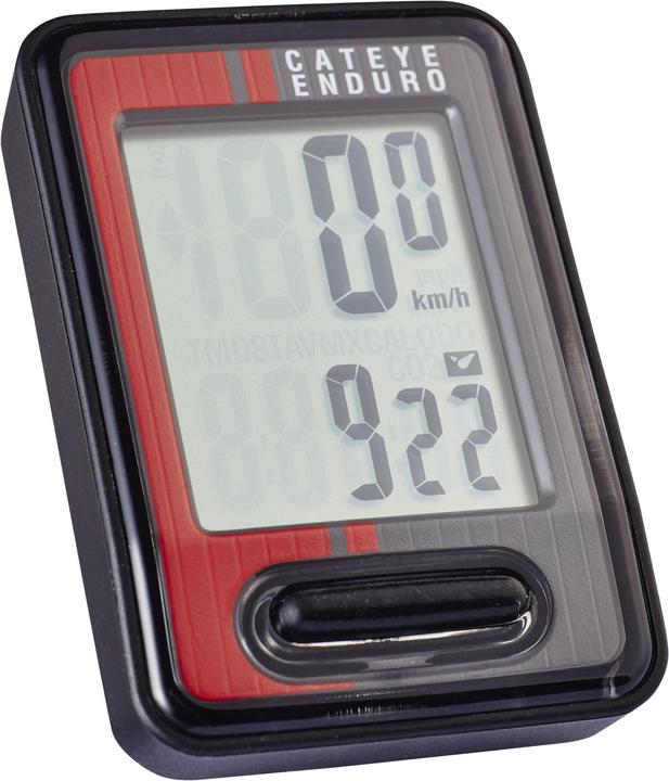 Actual product image CatEye Enduro CC-ED400 bike computer black / red