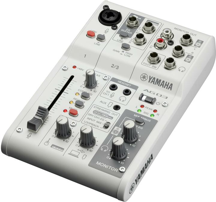 Yamaha AG03MK2W Konsolen-Mischpult USB-Anschluss (Studio- und Livemixer)