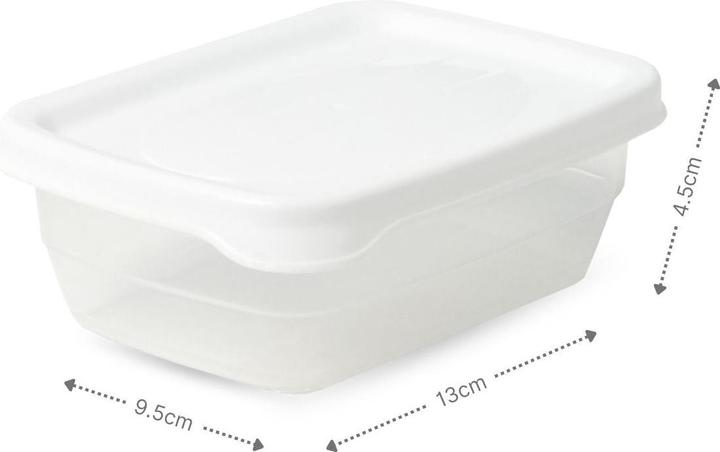 Image du produit Hobby 3er-Set Aufbewahrungsdosen Frischhaltedosen Vorratsdosen Stapeldosen (0.30 l)