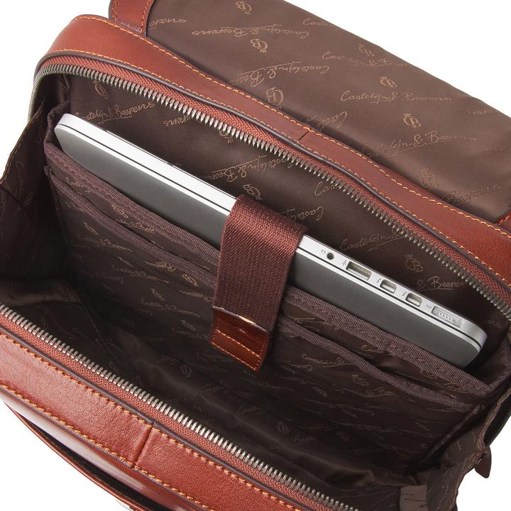 Actual product image Castelijn & Beerens Guus backpack leather 40 cm laptop compartment (12 l)