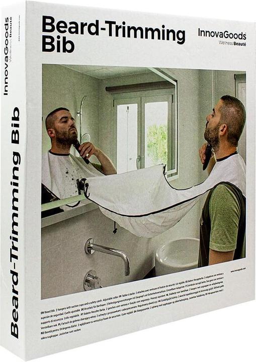 Produktbild InnovaGoods Bart-Auffang-Tuch mit Saugnäpfen Bibdy