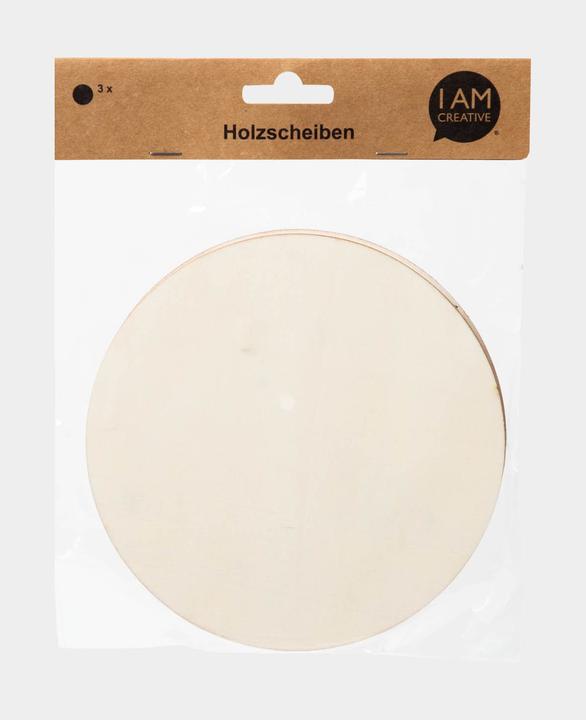 Actual product image I Am Creative Round wooden discs