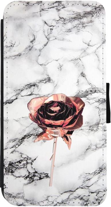 Produktbild PhoneLook Hülle Wallet schwarz Marble Rose Gold (Apple iPhone 12 Pro Max)