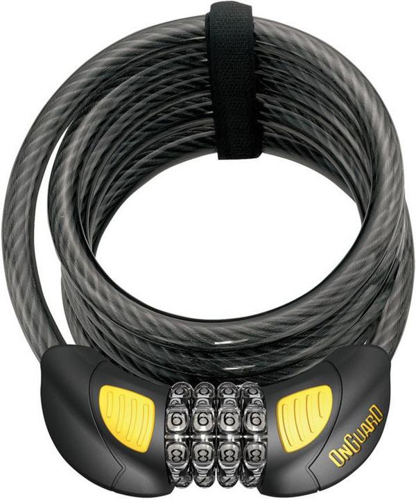 Onguard Dobermann Combo 8031GLO serrure à câble spiralé 185 cm Ø122 mm (185 cm)