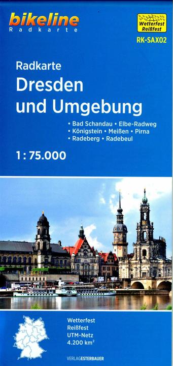 Produktbild Radkarte Dresden und Umgebung (RK-SAX02