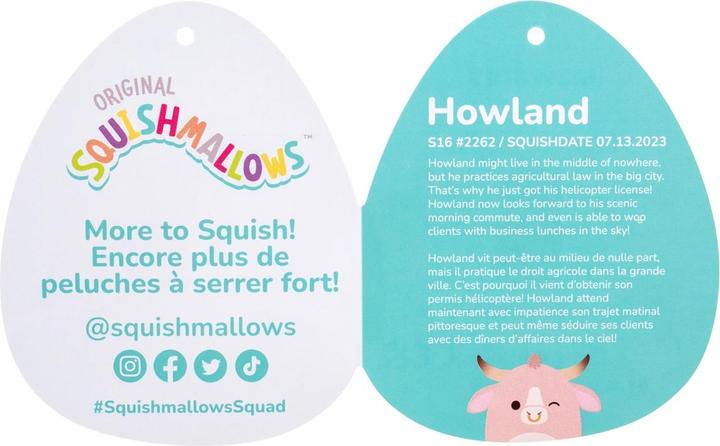Actual product image Squishmallows Howland bull (40 cm)