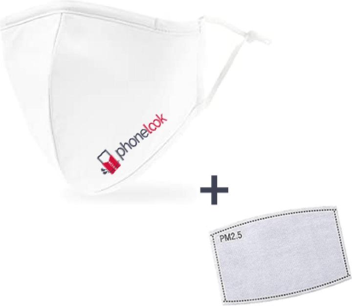 Produktbild PhoneLook Hauseigene FFP2-Mundschutzmaske mit 1 Aktivkohlefilter (FFP2, 1 x)
