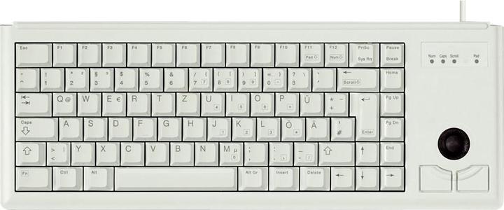 Actual product image CHERRY Keyboard grey 19" Trackball Layout DE (DE, Cable)