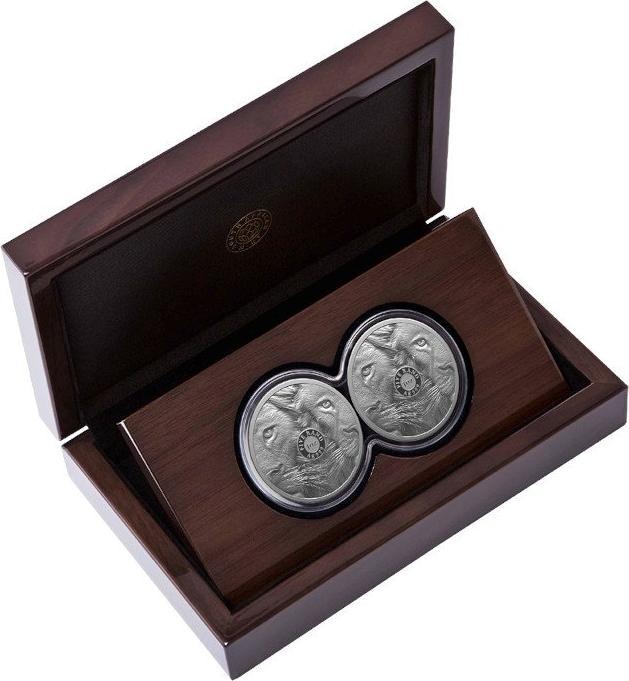 Produktbild South Africa Mint Silber Löwe Big Five Serie II - 2 x 1 oz PP-Set Doppelkapsel (999, 2025)