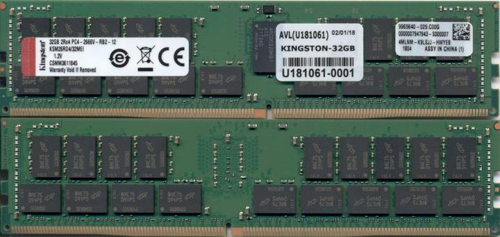 Produktbild Kingston KSM26RD4/32MEI (1 x 32GB, 2666 MHz, DDR4-RAM, DIMM)