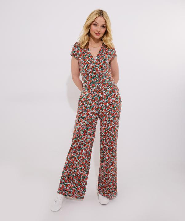 Produktbild Joe Browns Petite Floral V-Neck Jersey Pocket Jumpsuit (36)