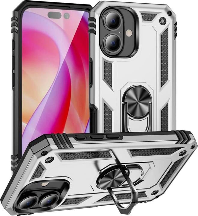 Produktbild Cover-Discount iPhone 16 - Robustes Back Cover mit Kickstand (Apple iPhone 16)